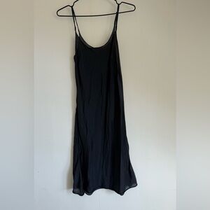 CP Shades Black Midi Slip Dress - Size S